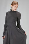long and wide dress in light virgin wool and polyamide jersey - ISABEL BENENATO 