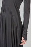 long and wide dress in light virgin wool and polyamide jersey - ISABEL BENENATO 