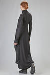 long and wide dress in light virgin wool and polyamide jersey - ISABEL BENENATO 