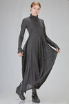 long and wide dress in light virgin wool and polyamide jersey - ISABEL BENENATO 