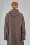 long and wide coat in heavy wool and linen melange rib - YUTA MATSUOKA 