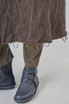 long and wide coat in heavy wool and linen melange rib - YUTA MATSUOKA 