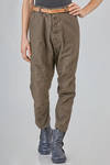 pantalone morbido in canvas di lino e cotone - YUTA MATSUOKA 