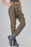 pantalone morbido in canvas di lino e cotone - YUTA MATSUOKA 