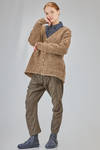 cardigan al fianco, ampio, in maglia boutonné melange di lana - YUTA MATSUOKA 