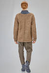 cardigan al fianco, ampio, in maglia boutonné melange di lana - YUTA MATSUOKA 