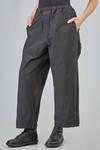 pantalone ampio, in satin di medio peso di cotone lavato - MANUELLE GUIBAL 