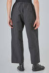 pantalone ampio, in satin di medio peso di cotone lavato - MANUELLE GUIBAL 