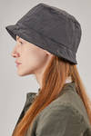 'rain' hat in washed polyester and polyamide canvas - MANUELLE GUIBAL 