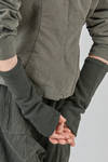 muffs in plain cashmere knit - MANUELLE GUIBAL 