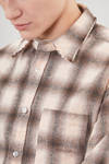 camicia classica a uomo in fustagno di cotone a check sfumati e profili a taglio vivo - 6167 STUDIO SHIRT 