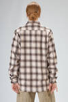 camicia classica a uomo in fustagno di cotone a check sfumati e profili a taglio vivo - 6167 STUDIO SHIRT 