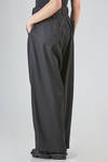 pantalone ampio in gabardine di lana vergine e elastan - CINI 