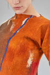 hip-lenght sweater in extra-fine merinos wool  nuno-felt - AGOSTINA ZWILLING 
