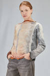 hip-lenght sweater in extra-fine merinos wool  nuno-felt - AGOSTINA ZWILLING 