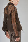 hip-lenght shirt in hand made and hand dyed nuno-felt in raw silk and natural Tiroler Bergschaf - AGOSTINA ZWILLING 