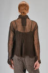 hip-lenght shirt in hand made and hand dyed nuno-felt in raw silk and natural Tiroler Bergschaf - AGOSTINA ZWILLING 