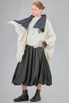 long and wide jacket in hand made and hand dyed nuno-felt in wool and silk - AGOSTINA ZWILLING 