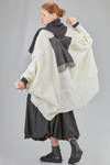 long and wide jacket in hand made and hand dyed nuno-felt in wool and silk - AGOSTINA ZWILLING 