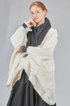 long and wide jacket in hand made and hand dyed nuno-felt in wool and silk - AGOSTINA ZWILLING 