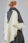 long and wide jacket in hand made and hand dyed nuno-felt in wool and silk - AGOSTINA ZWILLING 