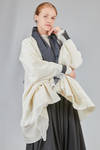 long and wide jacket in hand made and hand dyed nuno-felt in wool and silk - AGOSTINA ZWILLING 