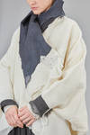long and wide jacket in hand made and hand dyed nuno-felt in wool and silk - AGOSTINA ZWILLING 