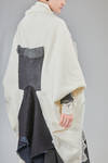 long and wide jacket in hand made and hand dyed nuno-felt in wool and silk - AGOSTINA ZWILLING 