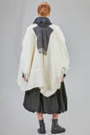 long and wide jacket in hand made and hand dyed nuno-felt in wool and silk - AGOSTINA ZWILLING 