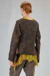 long and wide sweater in hand made and hand dyed nuno-felt in wool and silk - AGOSTINA ZWILLING 