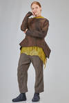 long and wide sweater in hand made and hand dyed nuno-felt in wool and silk - AGOSTINA ZWILLING 