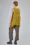 long and wide sweater in hand made and hand dyed nuno-felt in wool and silk - AGOSTINA ZWILLING 