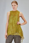 long and wide sweater in hand made and hand dyed nuno-felt in wool and silk - AGOSTINA ZWILLING 