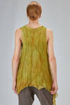 long and wide sweater in hand made and hand dyed nuno-felt in wool and silk - AGOSTINA ZWILLING 