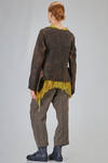 long and wide sweater in hand made and hand dyed nuno-felt in wool and silk - AGOSTINA ZWILLING 