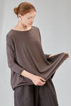 long and wide t-shirt in light and soft cotton and elastan jersey - ALBUM DI FAMIGLIA 