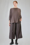 long and wide t-shirt in light and soft cotton and elastan jersey - ALBUM DI FAMIGLIA 