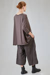 long and wide t-shirt in light and soft cotton and elastan jersey - ALBUM DI FAMIGLIA 
