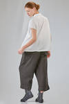 hip-lenght shirt, soft, in washed cotton 'pelle ovo' - ALBUM DI FAMIGLIA 