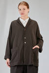 long and wide jacket in cotton jersey - ALBUM DI FAMIGLIA 
