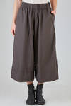 under the knee trousers, wide, in washed cotton canvas garment dyed - ALBUM DI FAMIGLIA 
