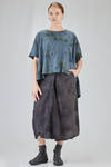 long and wide shirt in hand dyed cotton voile - ATELIER SUPPAN 