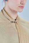 giacca/cardigan lunga e ampia in twill morbido di cachemire e seta lavati - ATELIER SUPPAN 
