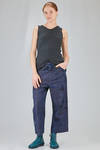 long and lean tank top in hand dyed cotton and linen jersey - ATELIER SUPPAN 