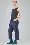 long and lean tank top in hand dyed cotton and linen jersey - ATELIER SUPPAN 