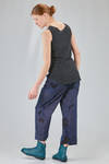 long and lean tank top in hand dyed cotton and linen jersey - ATELIER SUPPAN 