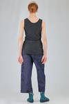 long and lean tank top in hand dyed cotton and linen jersey - ATELIER SUPPAN 