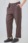 soft trousers in washed melange linen and cotton twill - ALEKSANDR MANAMIS 