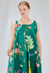 long and wide dungarees dress in washed cotton liberty - ALEKSANDR MANAMIS 