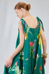 long and wide dungarees dress in washed cotton liberty - ALEKSANDR MANAMIS 